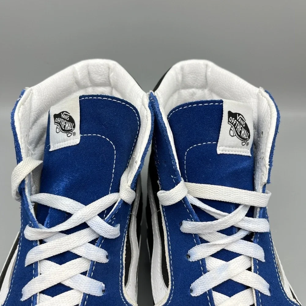 Vans Sneakers Men 13 Sk8-Hi Bolt Suede High Top Retro Skate Shoes Lightning Bolt